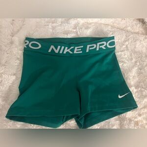 Nike Women's Green Pro Shorts